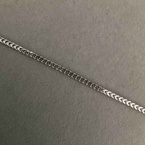 NEW- Solid 2.5mm Sterling Silver Men's/Women's Franco Link Chain 24” - Item#777 - Picture 6 of 10